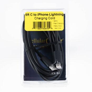 6ft C to iPhone-Lightning Charging Cord (Blister Pack)