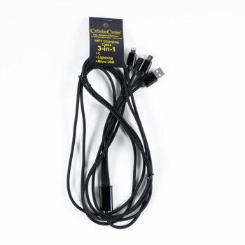 10ft 3-in-1 Charging Cord (Hanging)