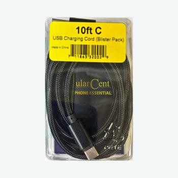10ft Type C Charging Cord (Blister Pack)