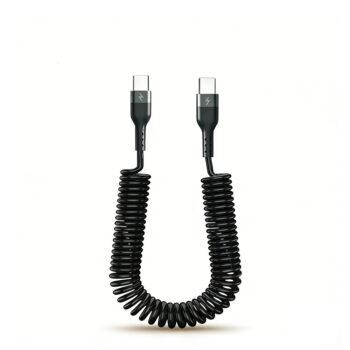 C-C Coiled Charging Cord